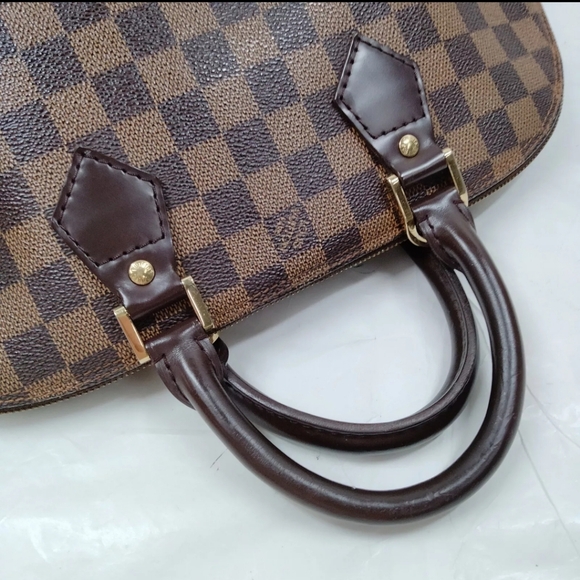 Louis Vuitton Alma Pm Damier Ebene Leather/Canvas Handbag - Picture 9 of 16